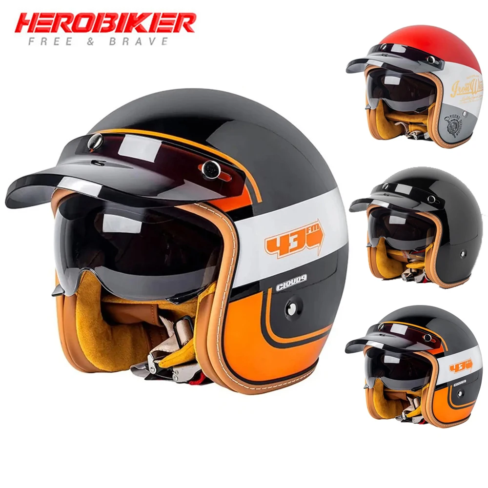 

Мужские и женские мотоциклетные шлемы, электрические полушлемы, встроенные ветровые зеркала, шлемы для верховой езды, мотоциклетные шлемы в стиле ретро