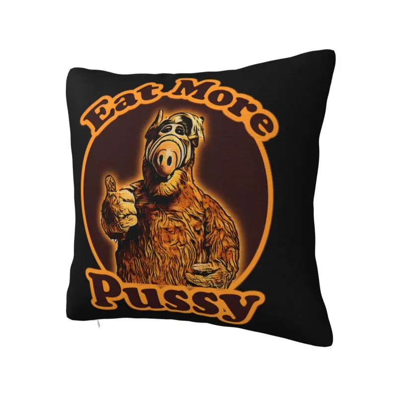 Alien Life Form ALF Cushion Cover 55x55 cm Polyester Soft Throw Pillow Case For Sofa Chair Home Decor Pillowcase