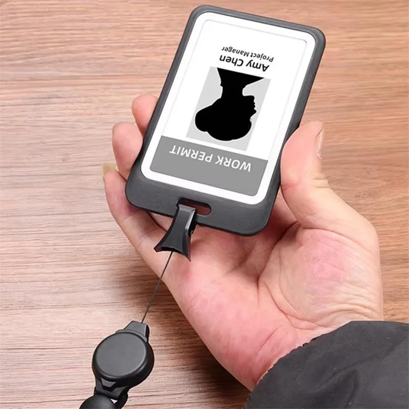 Lanyards Credential Holder Transparante intrekbare badgehaspel met lanyard Verpleegstersaccessoires voor werk Verwijderbare identiteitskaart