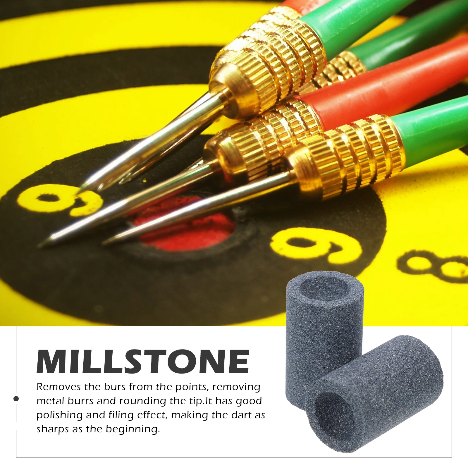 

10pcs Grinding Stones For Steel Tip Darts Portable Sharpening Tool Small Polishing File Multi-Function Needle Sharpener Burr