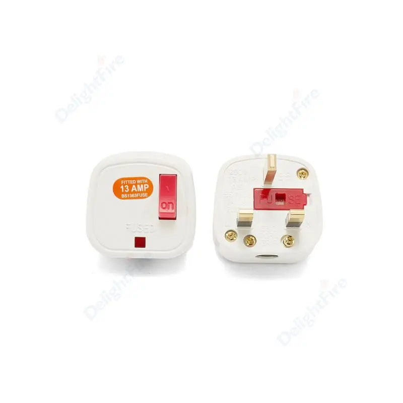 

UK Electrical Plug 3Pin Type G Converter Plugs British Singapore Hong Kong Wire Plug UK SG MY Electrical Replacement Rewireable