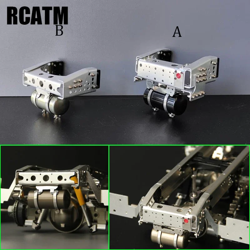 Metalowy wspornik błotnika tylnej belki do 1/14 RC Truck Wywrotka Tamiya Tractor SCANIA 770S Actros 1851 MAN TGX VOLVO DIY Part