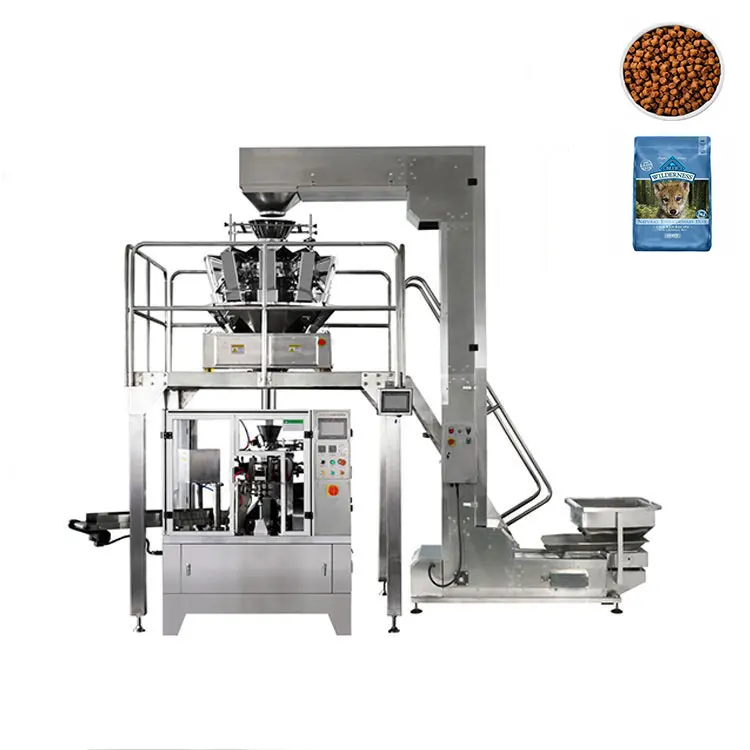 Automatic animal feed granule weight doypack packing machines