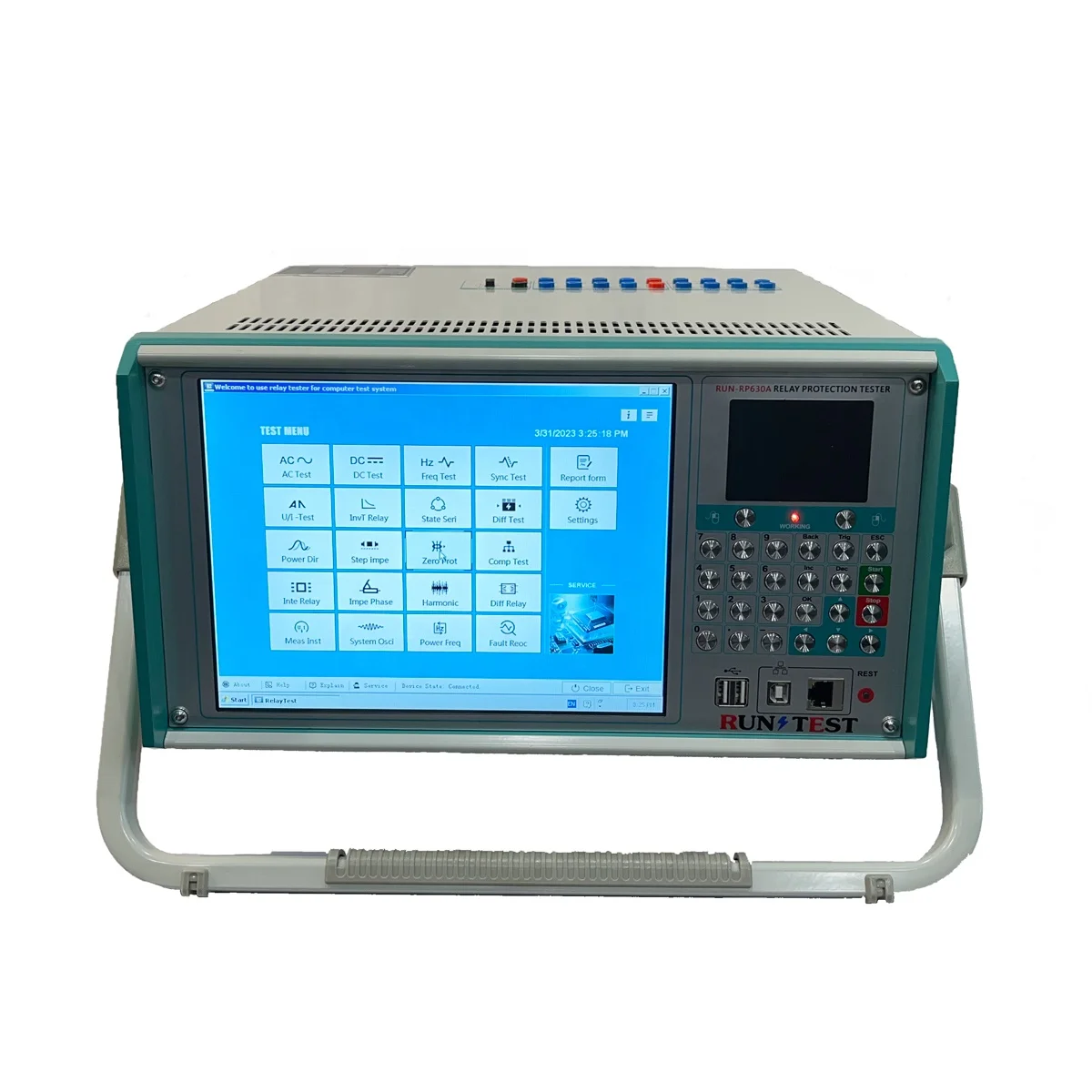 Automotive 6 phase Protection relay test system Secondary Current  relay Tester protection relay tester