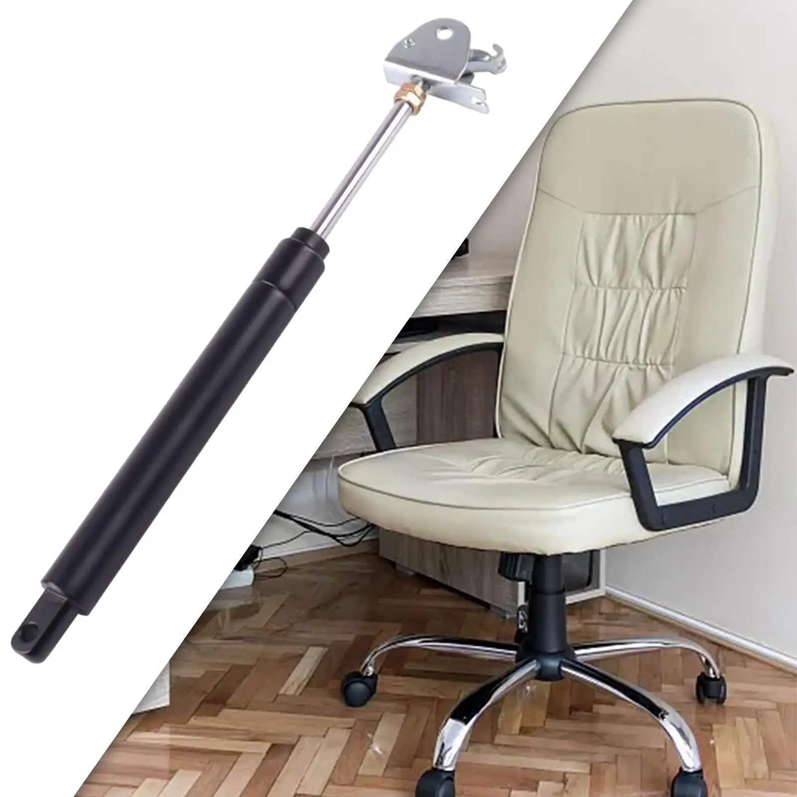 공압 가스 스프링 리프트 실린더로드는 회전 의자 리프팅을 위해 36cm 확장되어 다용도 범용 금속 재료를 쉽게 설치합니다.