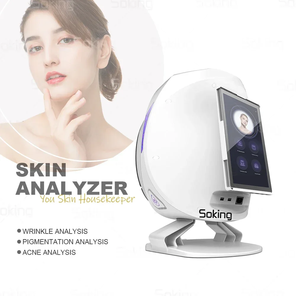 New 3d Smart Facial Skin Diagnostic Analysis Skin Tester Analyzer Beauty Equipment Analysis Machine For Skin Care