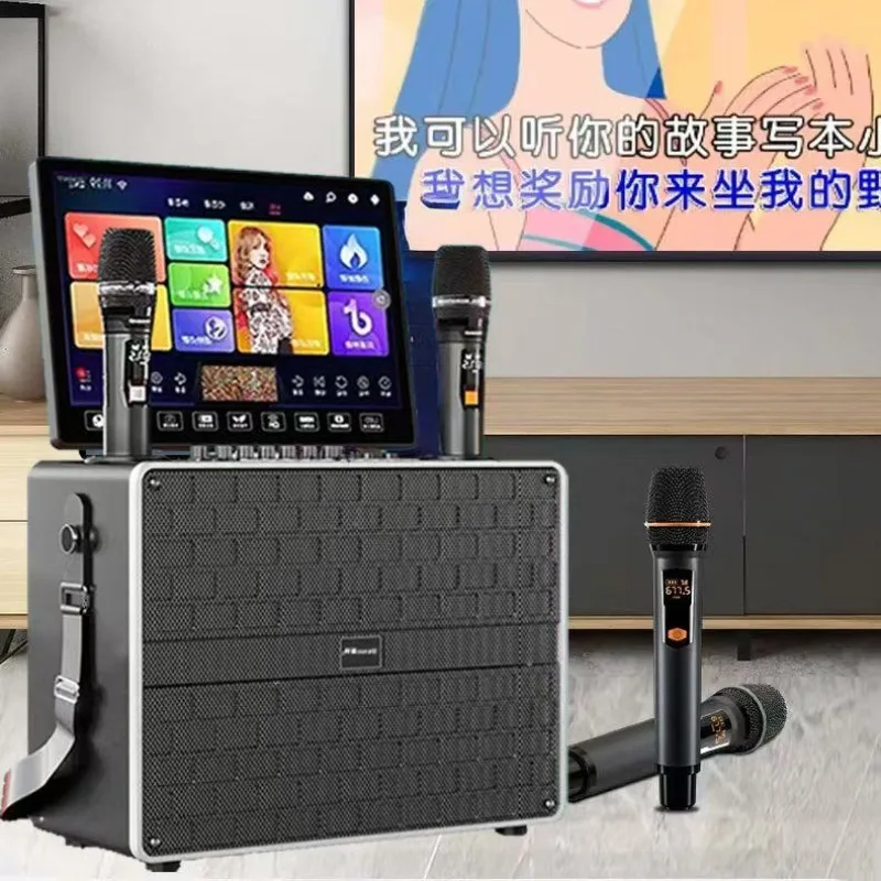 Mobile karaoke outdoor square dancer home song ordering k song all-in-one machine full set