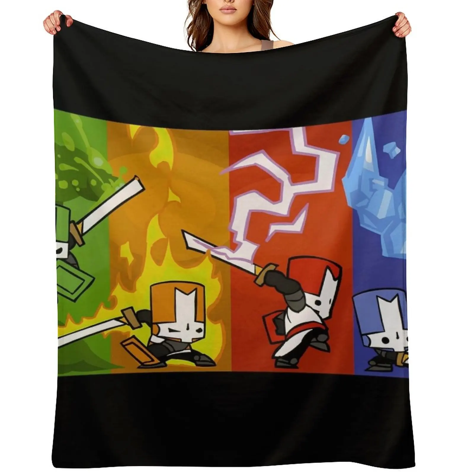 

Castle Crashers Throw Blanket for babies bed plaid Single Soft Plush Plaid Blankets