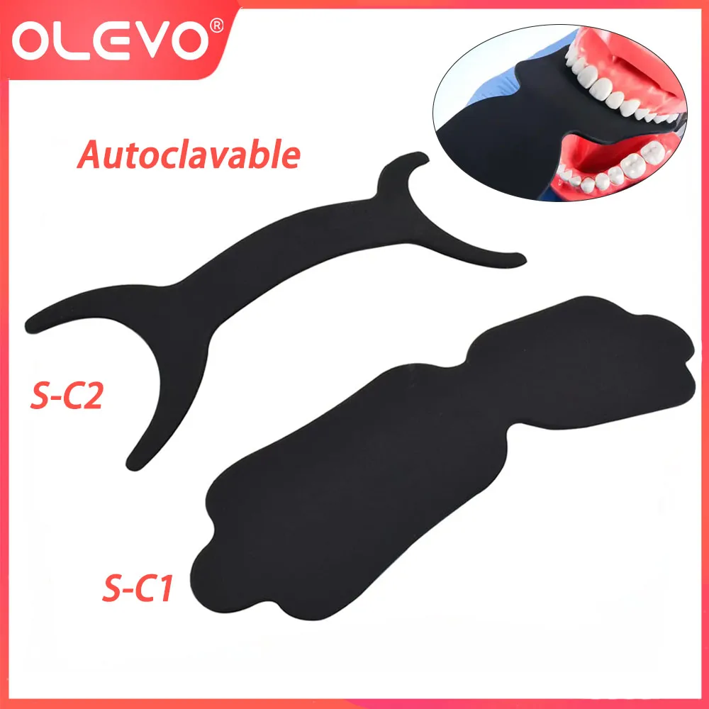 

OLEVO 1Pc Dental Photo Contrast Photography Contraster Oral Cheek Silicone Flexible Black Background Board Autoclavable Bendable