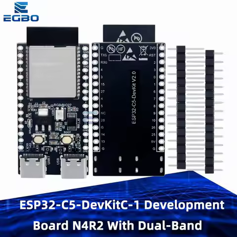 Dual-Band WiFi Bluetooth ESP32-C5-DevKitC-1 N4R2 Board | Type-C Interface Development Module