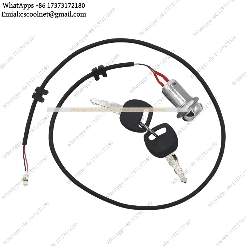 JS02 for Kukirin G4 Ignition Lock Key Throttle Cut-Off Control Electric Scooter Black Alloy Safety