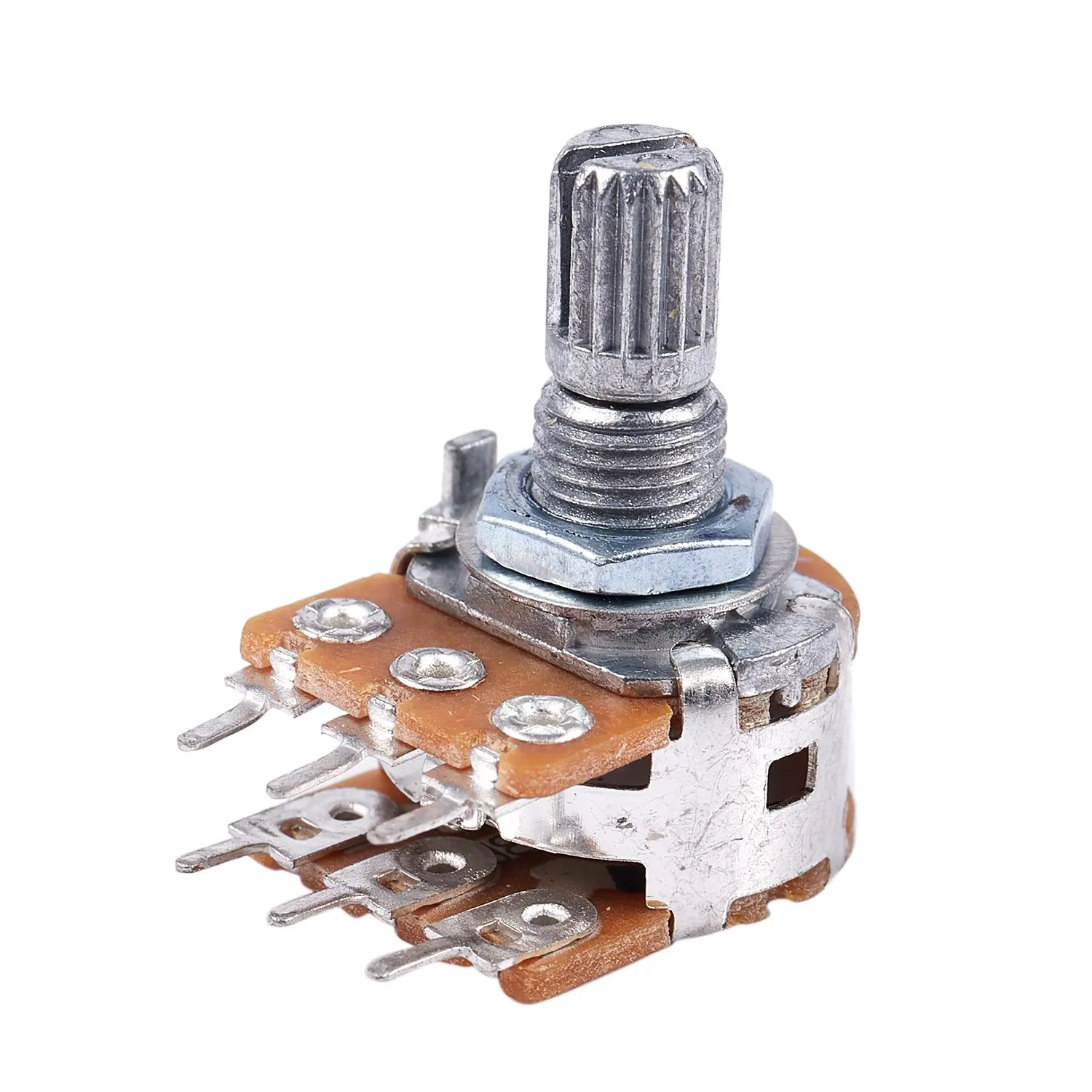 & AT27  2 Pcs B50K 50K Ohm 6 Terminals Dual Linear Rotary Taper Potentiometers