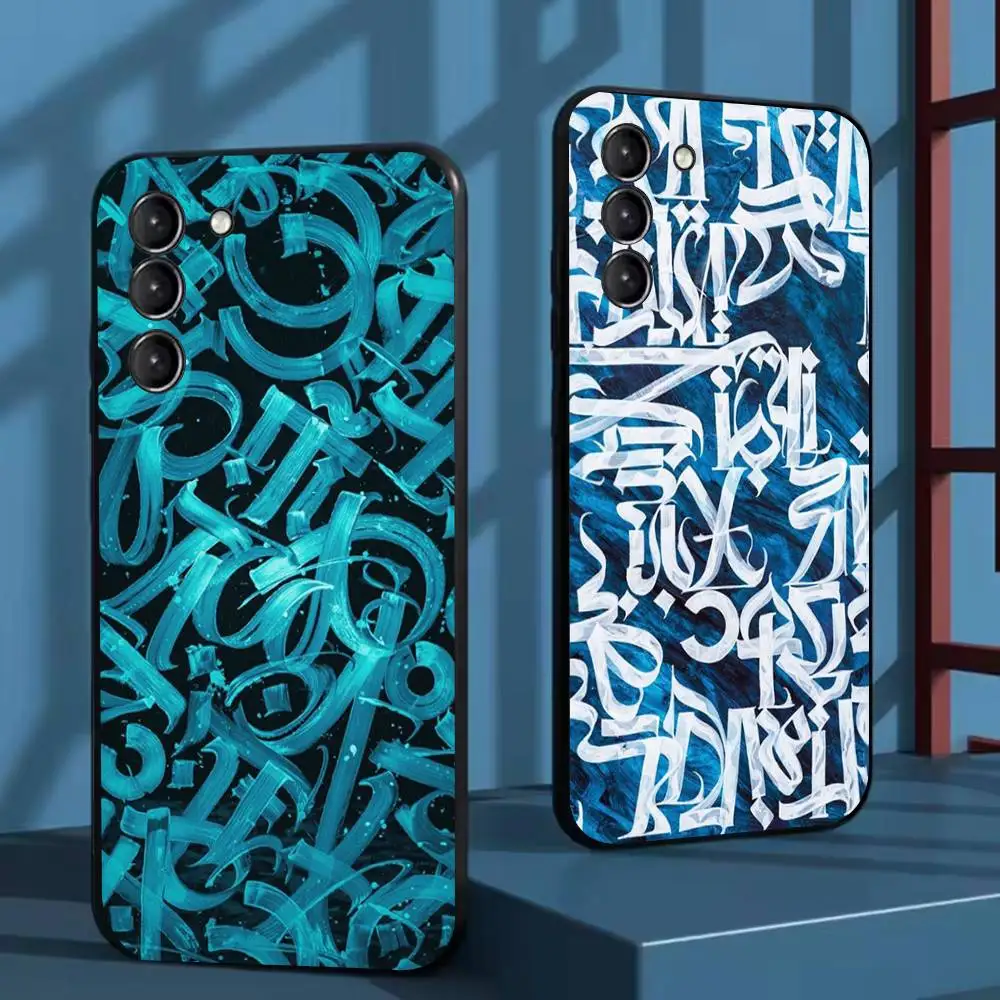 

Pokras Lampas Art Graffiti Phone Case For Samsung Galaxy A73,72,51,53,52,71,22,5G,Note,J7,8,9 Soft Black Cover