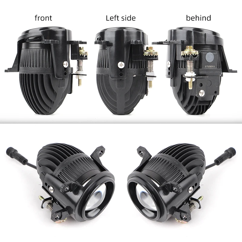 12 فولت 80 واط تسليط الضوء على ثنائية led عدسة الضباب مصباح 6000 كيلو 3000 كيلو مقاوم للماء عدسة المصباح لتويوتا عالية منخفضة ضوء عدسة صغيرة الضباب مصباح