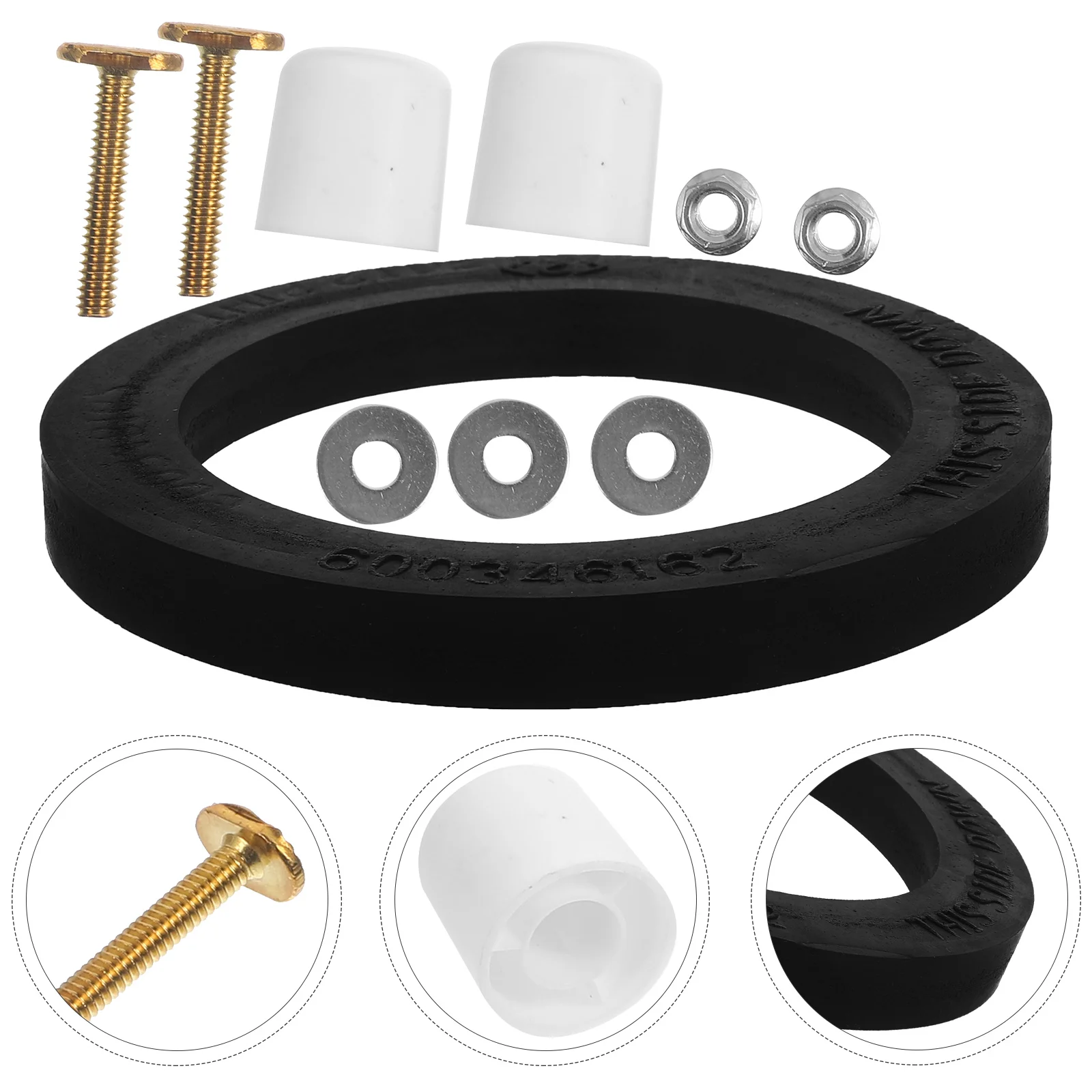 

Toilet Flush Ball Ring Sealing Rv Replacement Accessories Valve Flange Repair Kit