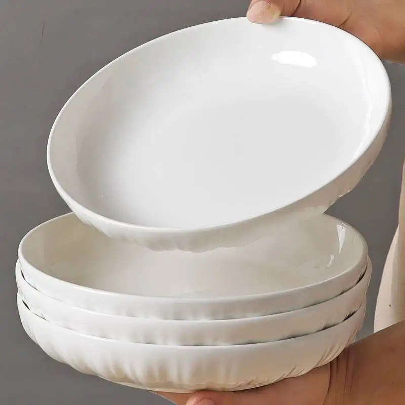 

Designer Ceramic Dinner Set Plates Japanese Style Round China Plates Dinner Sets China Elegant Vaisselle Cuisine Kitchen Dishes