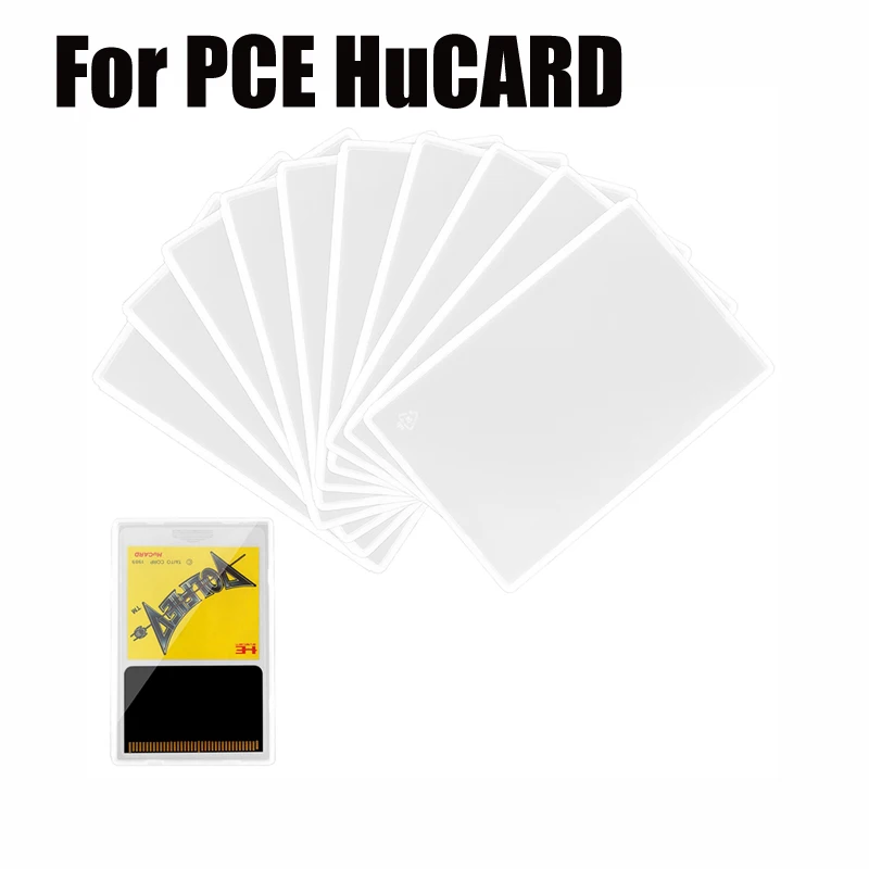 Para PCE HuCARD estuche de almacenamiento PP bolsa de protección a prueba de polvo y humedad para tarjeta de juego NEC TurboGrafx 16
