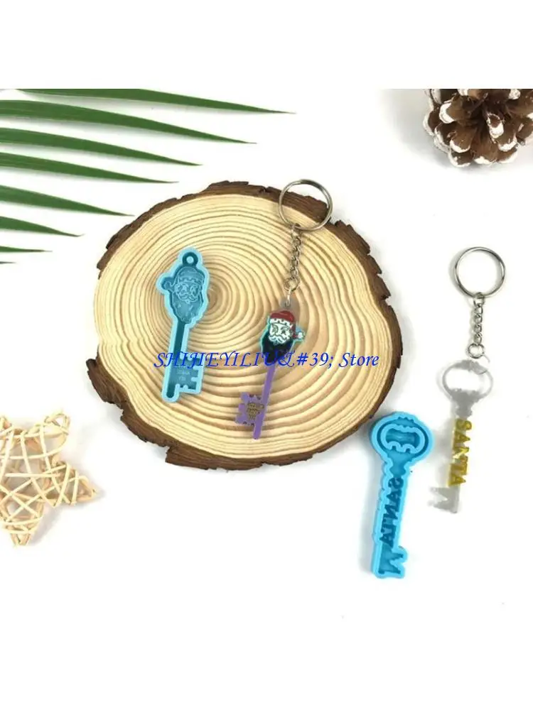 

E21F Silicone Mold for DIY Keychain Necklace Charms Epoxy Resin Jewellery Making