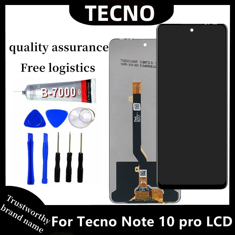 

100% Tested 6.95 inch For Infinix Note 10 Pro X695 LCD Display Touch Screen Digitizer Assembly Replacement For Note 10 Pro X695C