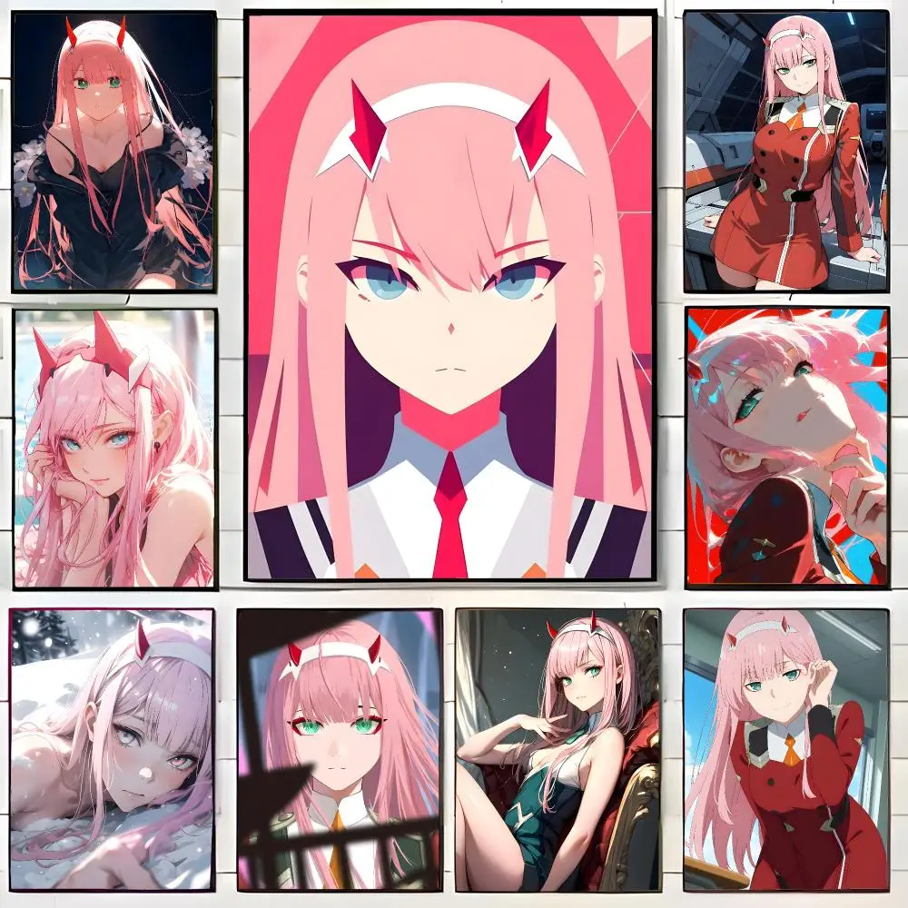mecha anime d-DARLING in the FRANXX Zero Two Poster Wall Art Print Decorative Mural Home Decor Gift Unframed