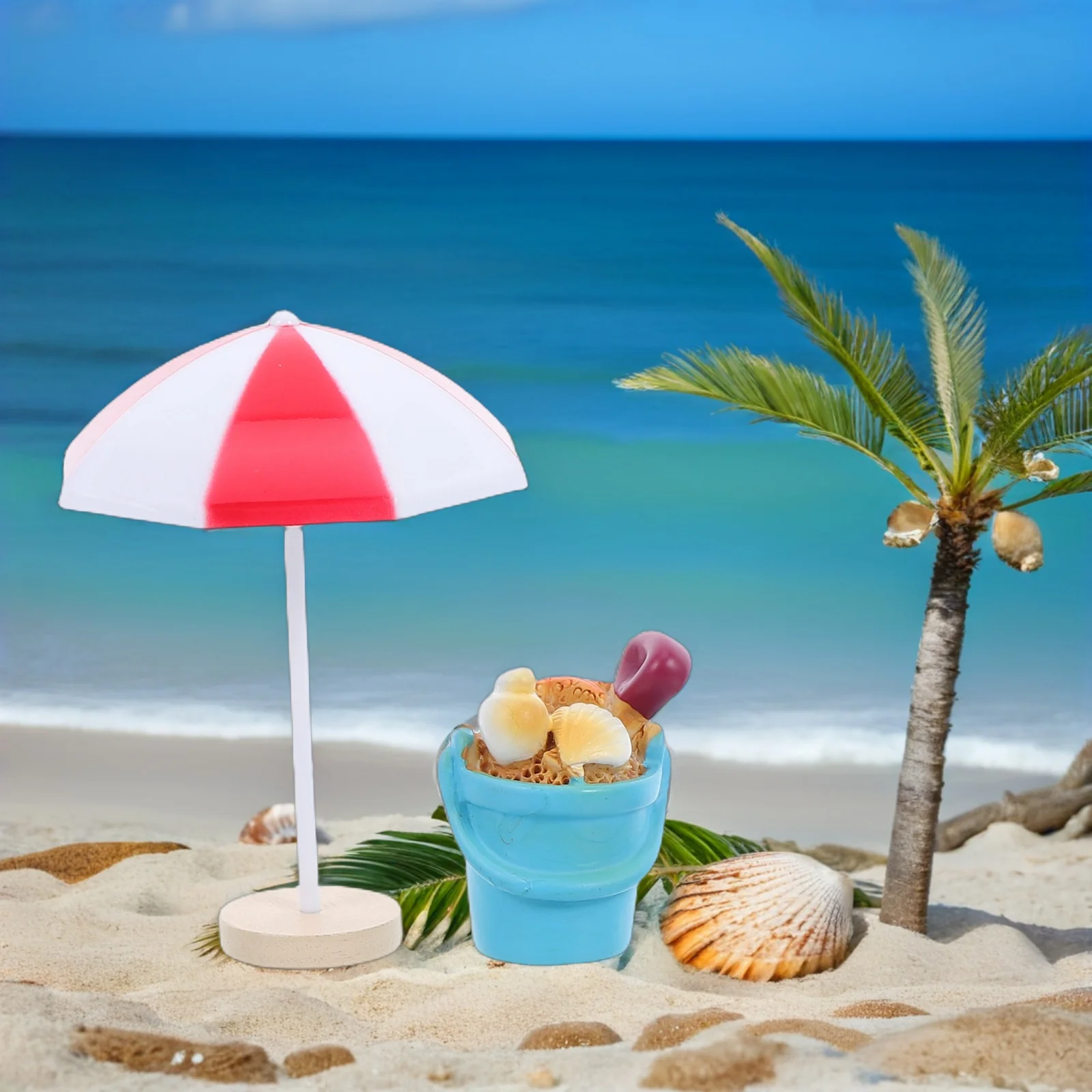 

13 шт. миниатюрные пляжные украшения из смолы, пластиковые летние тематические аксессуары для кукольного домика, садовые принадлежности для рукоделия, кукольный домик, пляж