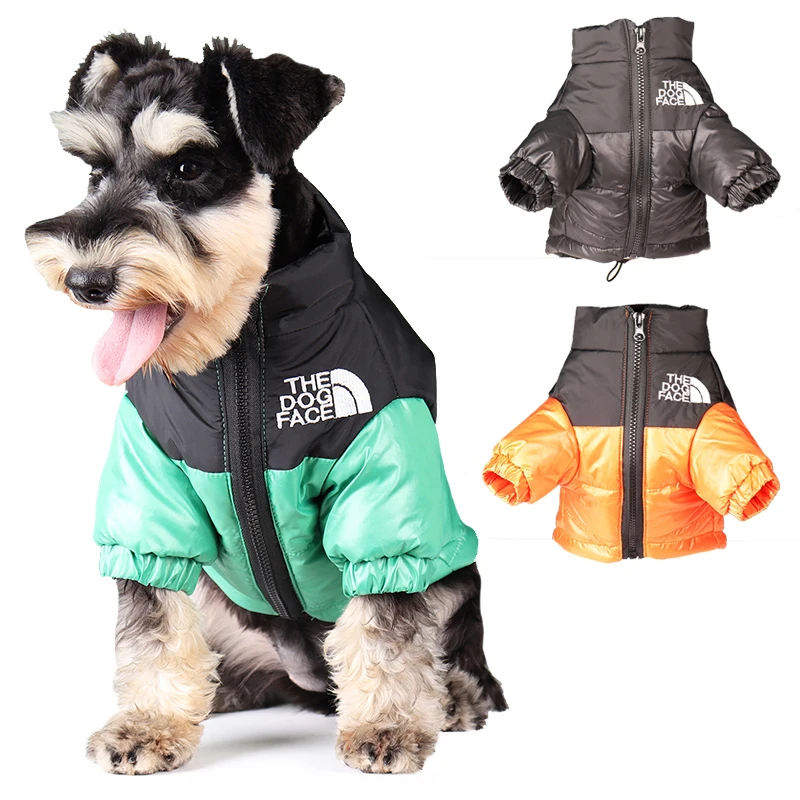 Duże zimowe ubrania dla psów Buldog francuski Szczeniak Ciepła wiatroszczelna kurtka Mały średni pies Odblaskowy płaszcz Chihuahua Pet Outfits