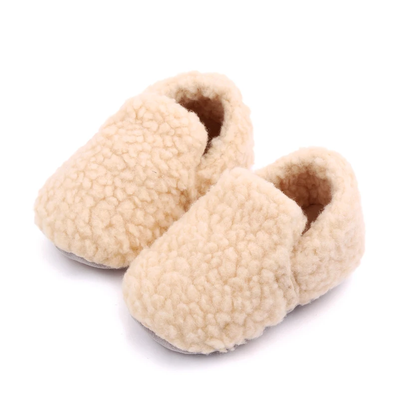 Baby Autumn and Winter Prewalking Shoes Non-slip Sole Soft Cotton Covered Winter Baby Shoes