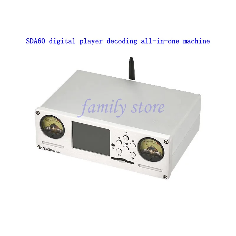 Digital player and decoder all-in-one machine SDA60, input: SD card, optical fiber, coaxial, Bluetooth，USB。output: RCA, XLR