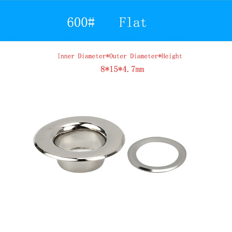 200sets/pack Silver Brass Eyelets with Grommet for DIY Scrapbooking Cap Leathercraft Shoes Belt Bag Tag Clothes Accessories