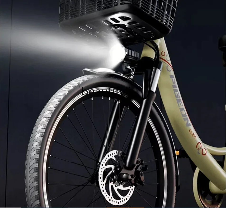 Electric Bicycle Adult Lightweight Pedal Power Elderly Scooter Battery Car Electric Motorcycle