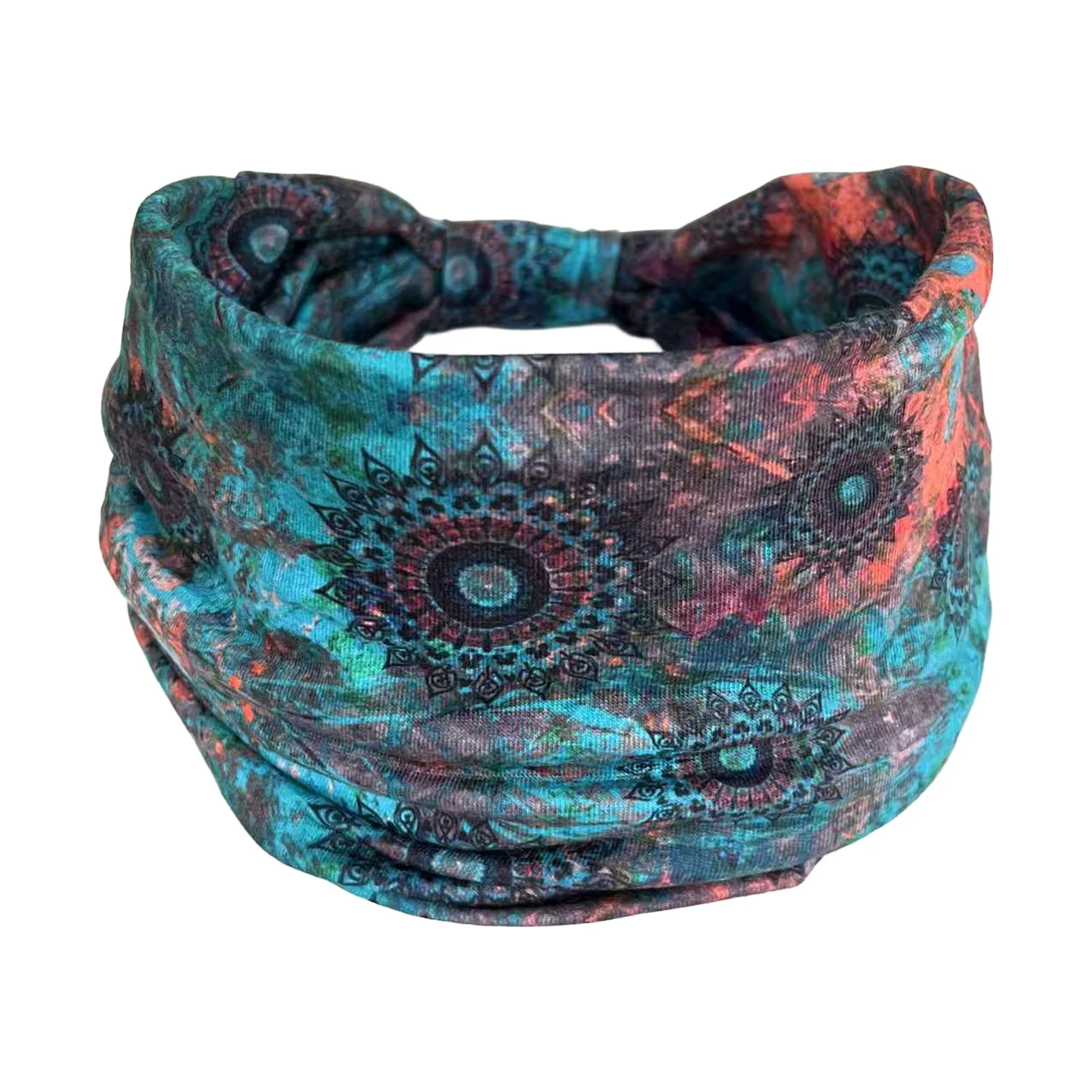 Women's Boho Head Wrap African Print Turban Wide Stretchy Headband Yoga Headwear Hippie Hair Accessories Ethinic Style Hairbands - view 5