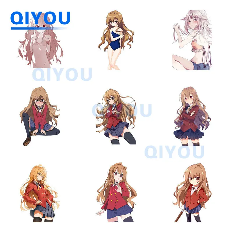 High Quality Sexy Anime ToraDora Taiga Aisaka Car Stickers for Reflective PVC Decal on Off-road  Motorcycle Trolley Cases