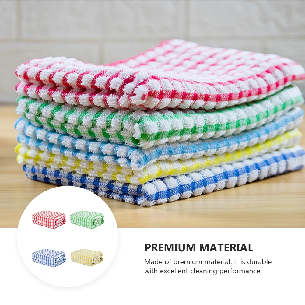 

4 Pcs Small Water-absorbing Towel Cleaning Oil Dish Cloth Wipes Kitchen Towels Cotton