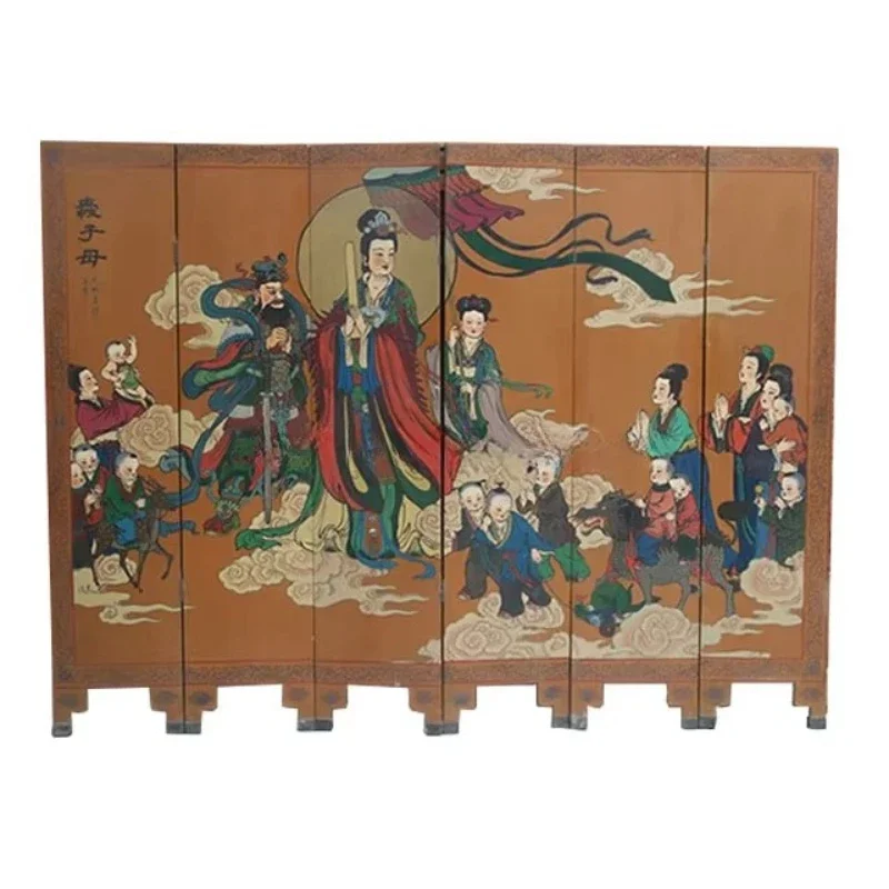 Home decor Wooden hand-painted partitions and room baffle ornaments