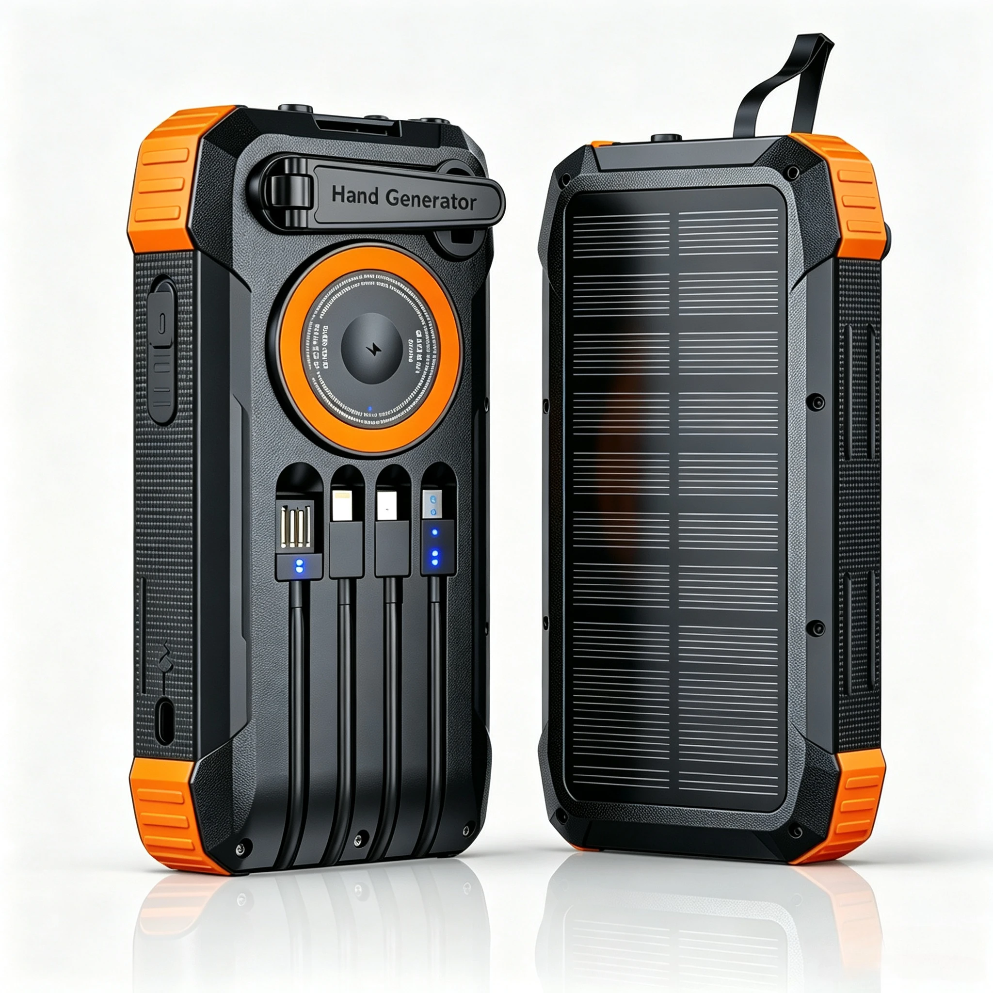 

Solar Power Bank 100000mAh Portable Charging Poverbank External Battery Charger Strong Light LDE Light for All Smartphones