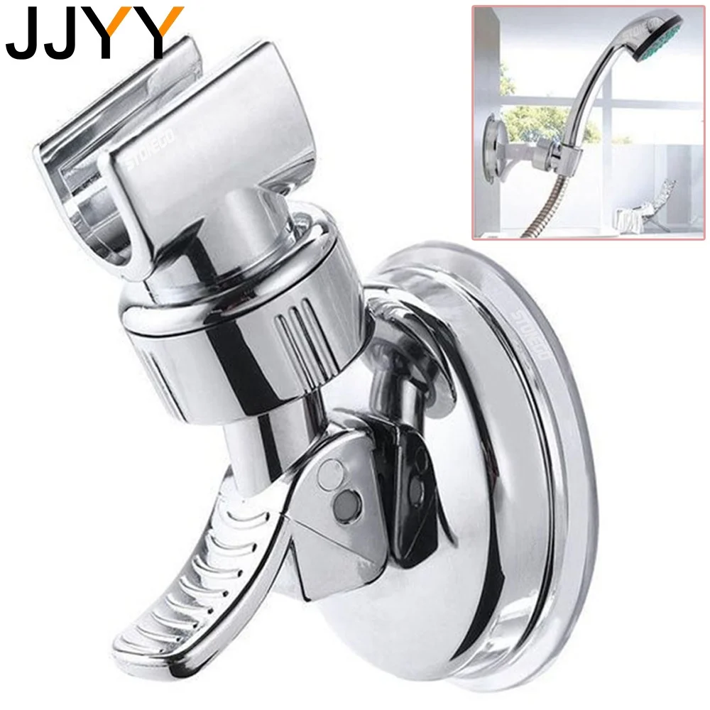 Adjustable Shower Rack Suction Cup Type Lotus Canopy Bracket Handheld Shower Head Bathroom Nozzle Fixed Base Home Pet Clean