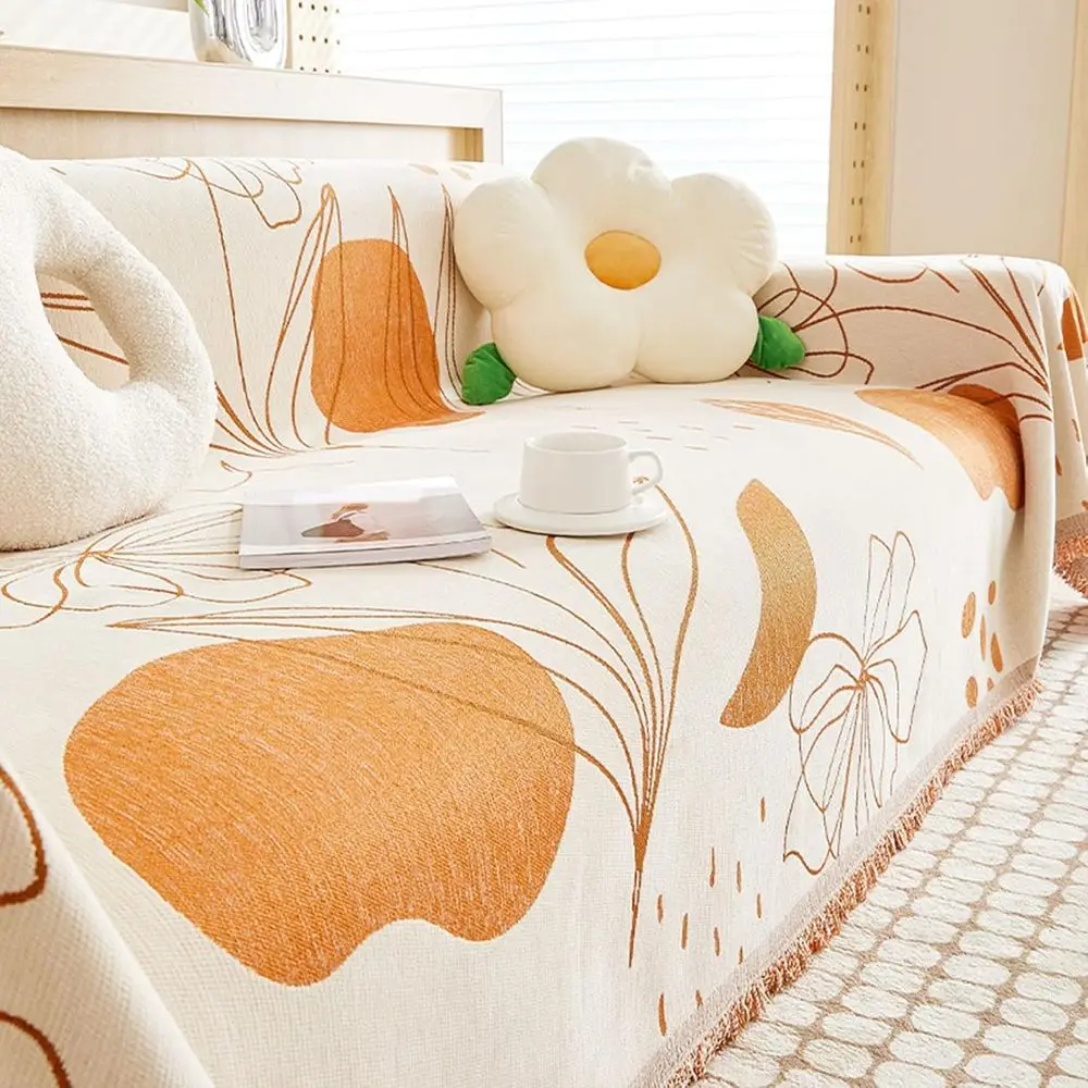 

Плед для дивана с кисточками, очень большой, с абстрактным геометрическим узором, многофункциональный чехол для дивана, устойчивый к царапинам от кошек, моющийся, для собак