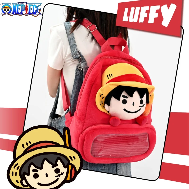 

One Piece Backpack Cartoon Monkey D. Luffy Schoolbag Anime Merchandise Holiday Gift Commuting Large Capacity Storage Gifts