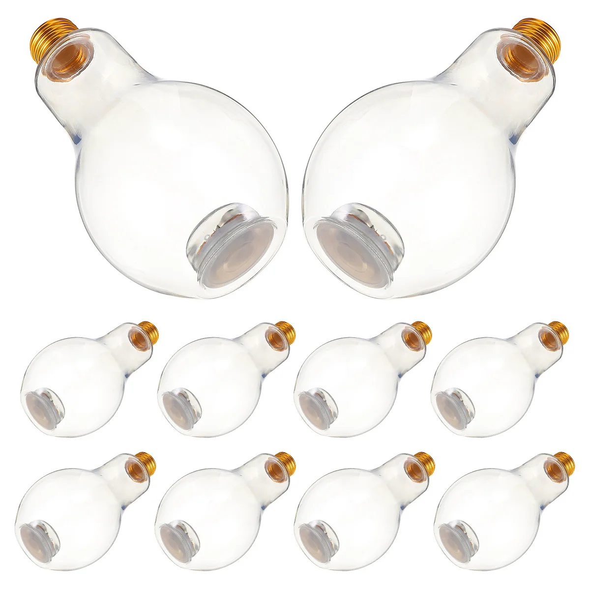 

Glowing Bulb Shaped Plastic Bottle Safe Large Capacity Reusable LED Colorful Party Supplies Fruit Juice Milk Tea