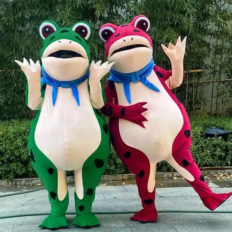 

Adult Size Inflatable Frog Mascot Doll Costume cosplay Carnival Cartoon Doll Party Wedding Commercial Activity Performance Props