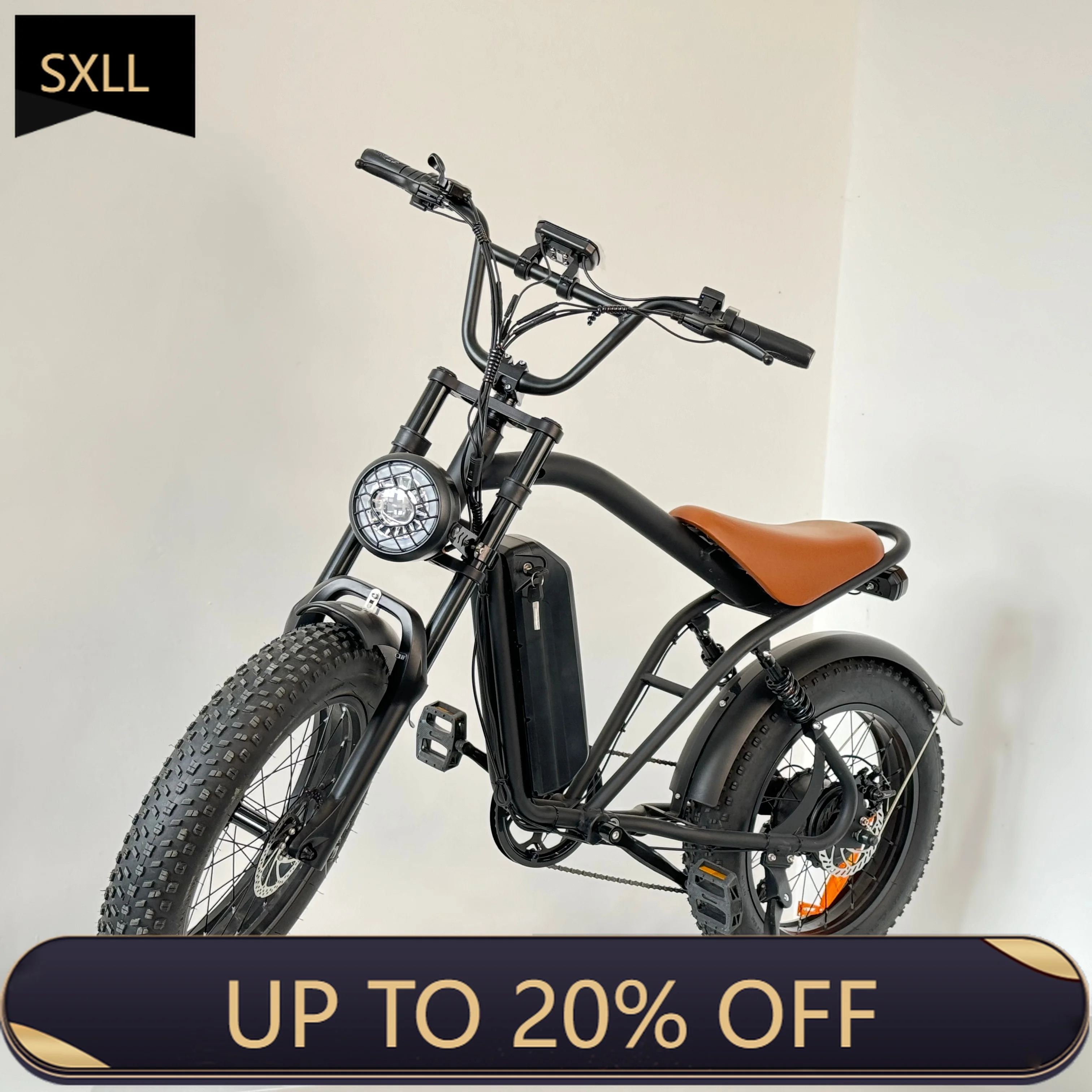 SXLL  Ready-made stock electric bicycles Chinese factory price fat tires cheap electric bicycles