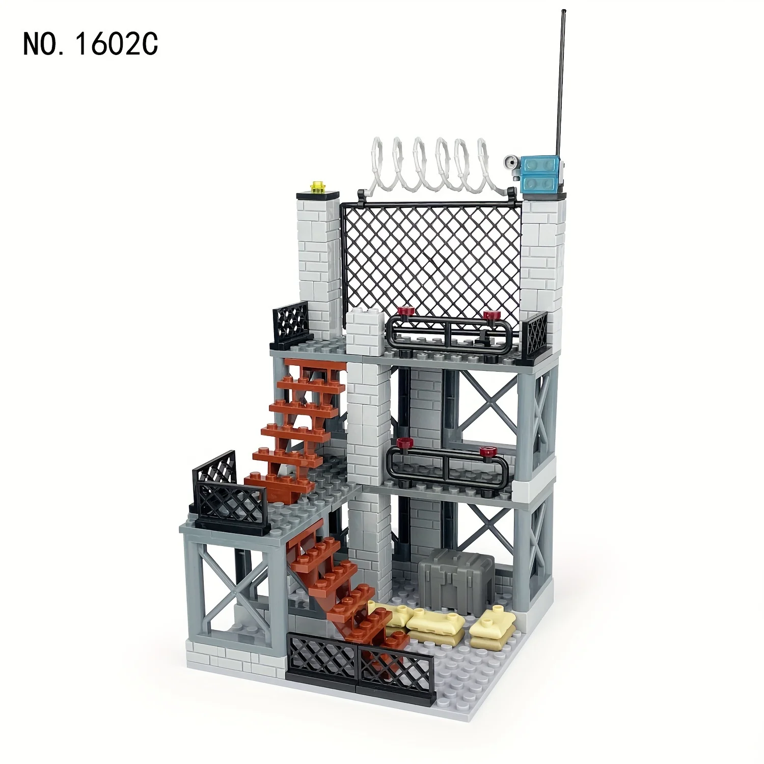 

Galaxy Army Factory Small Military Building Model, Assembled Building Blocks Toy Building Brick Weapon