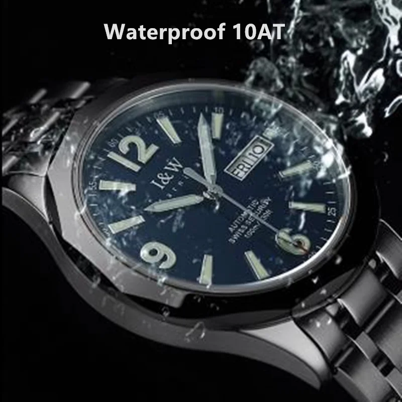 Top Brand Luxury Carnival Mechanical Men Watch Military Automatic SII NH36 Sapphire Waterproof 100M Luminous Clock Reloj Hombre