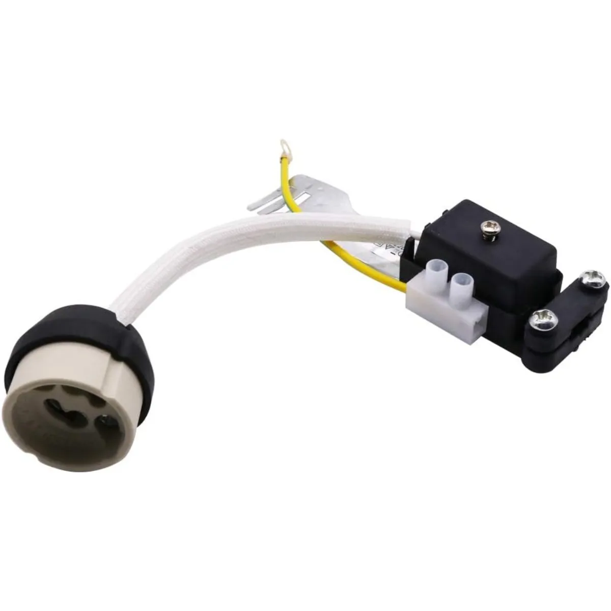 1/5pcs GU10 Bulb Lamp Holder Socket Lamp Base Adapter Connector Converter Ceramic Wire for LED Bulb Halogen Lamp Light