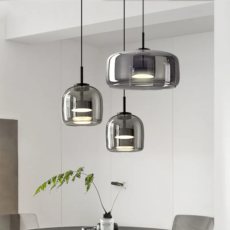 

Nordic Modern Glass Pendant Light Lustre Dining Room LED Chandeliers Lighting Kitchen Island Hanging Lamp Luminaire Suspension