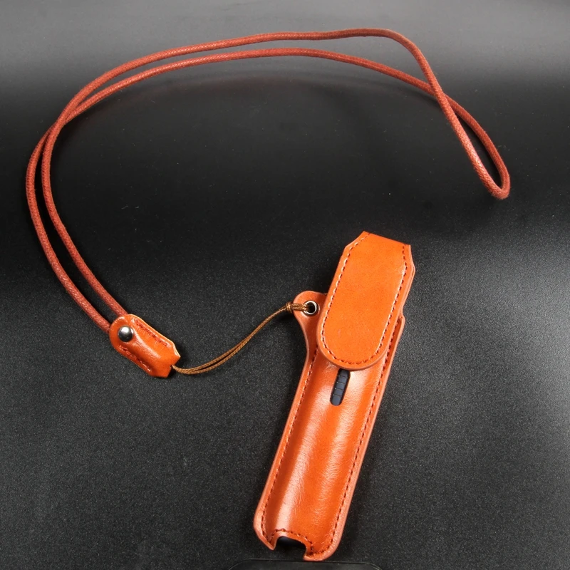 Magnetic Leather case with lanyard for relx phantom 5 Generation device
