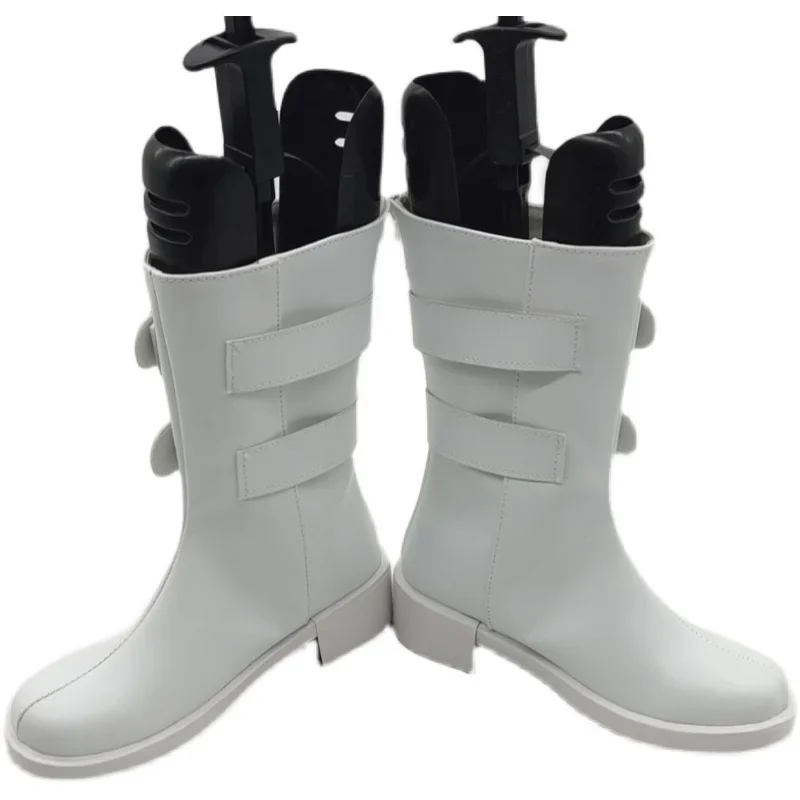 Anime Tokyo Revengers Sano Manjiro Mikey Cosplay Shoes Adult Unisex High White Boots Halloween Costume Party Carnival Props