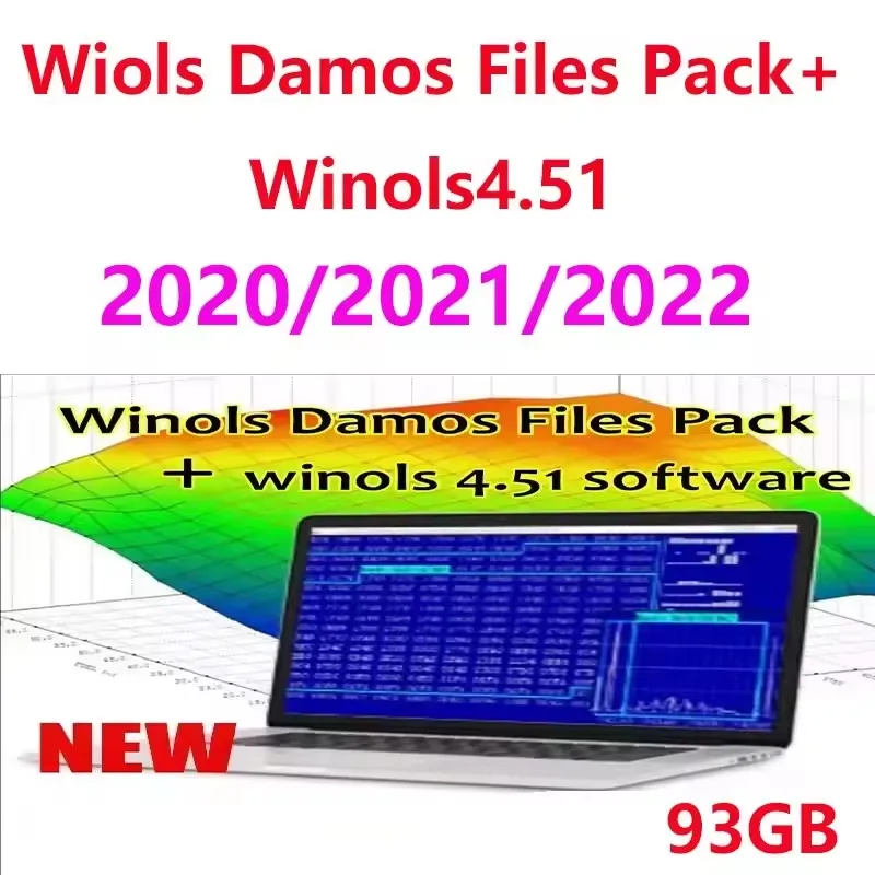 

Автомобильное программное обеспечение Winols 4.51 93 ГБ DAMOS Big Archive Damos Mappacks BIG PACK Chip Tuning Maps Data File for Vehicle Performance Enhan
