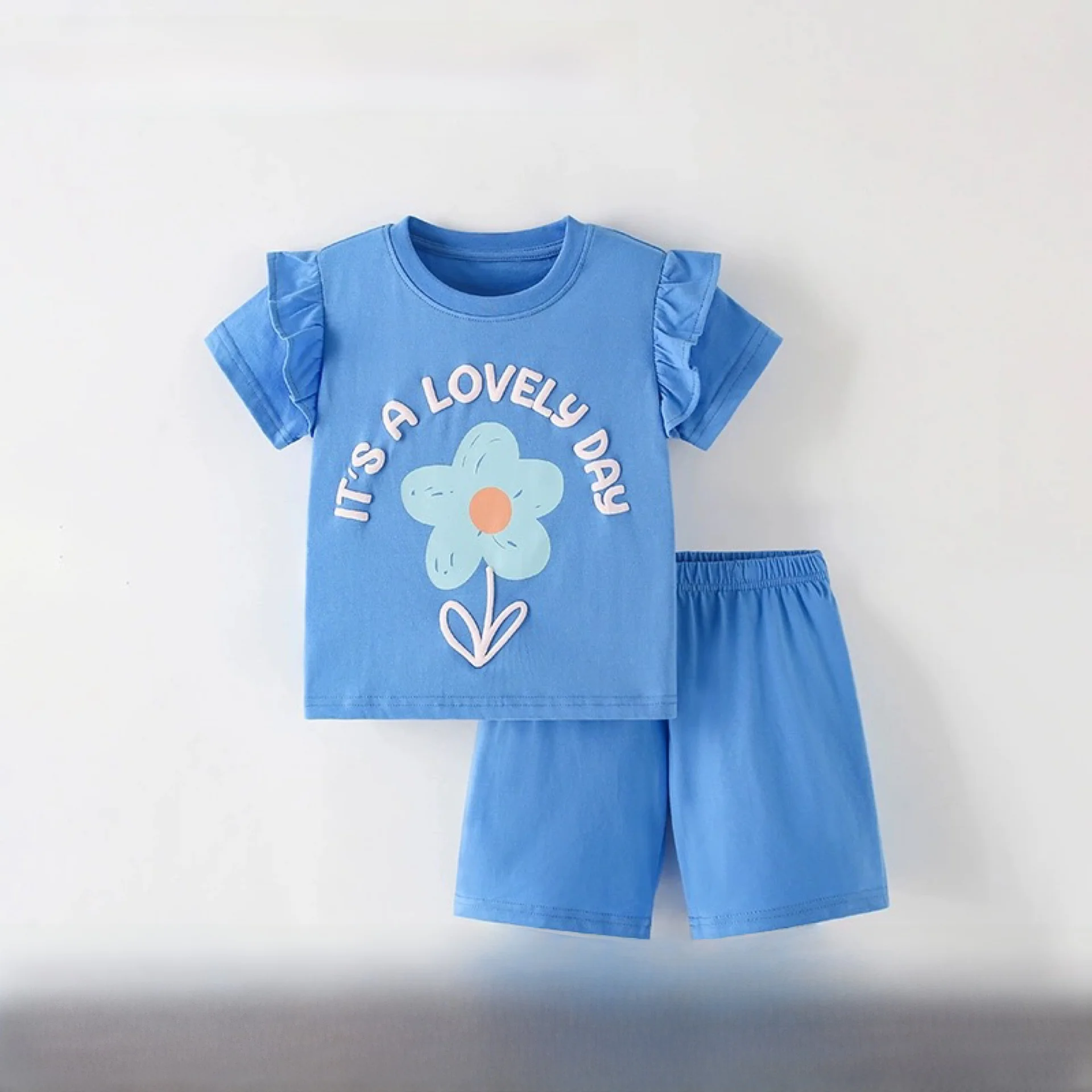 مجموعة ملابس منزلية صيفية كاجوال للفتيات من Malwee طقم ملابس منزلية من القطن مطبوع عليه رسوم متحركة أنيمي من القماش الناعم المريح للأطفال...