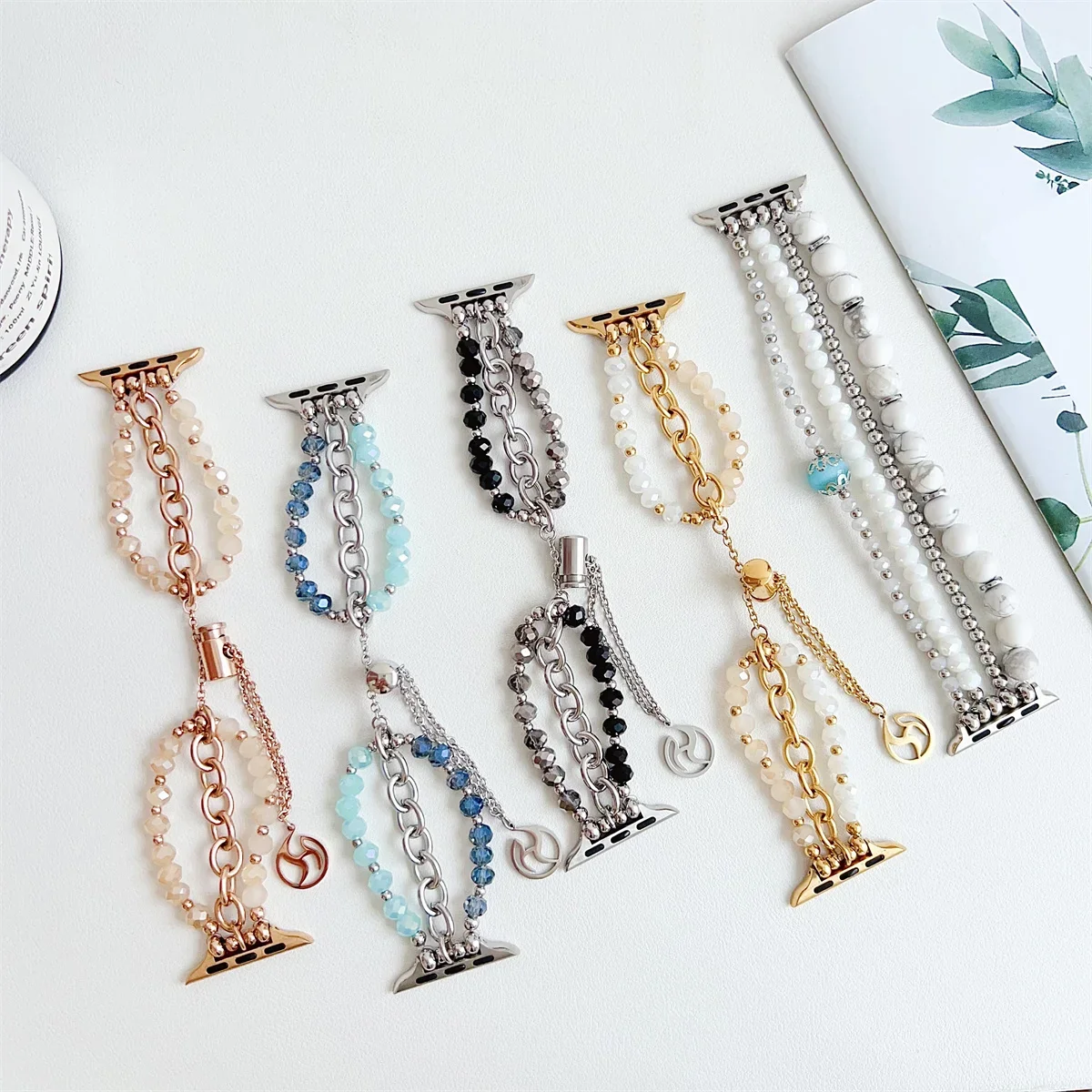 Sieraden Horlogebandje voor iWatch Ultra 2 Serie 10/9/8/7/6/5 Mode Armband Horlogebandje 42/44/45/46/49mm 38/40/41mm_voghion.com
